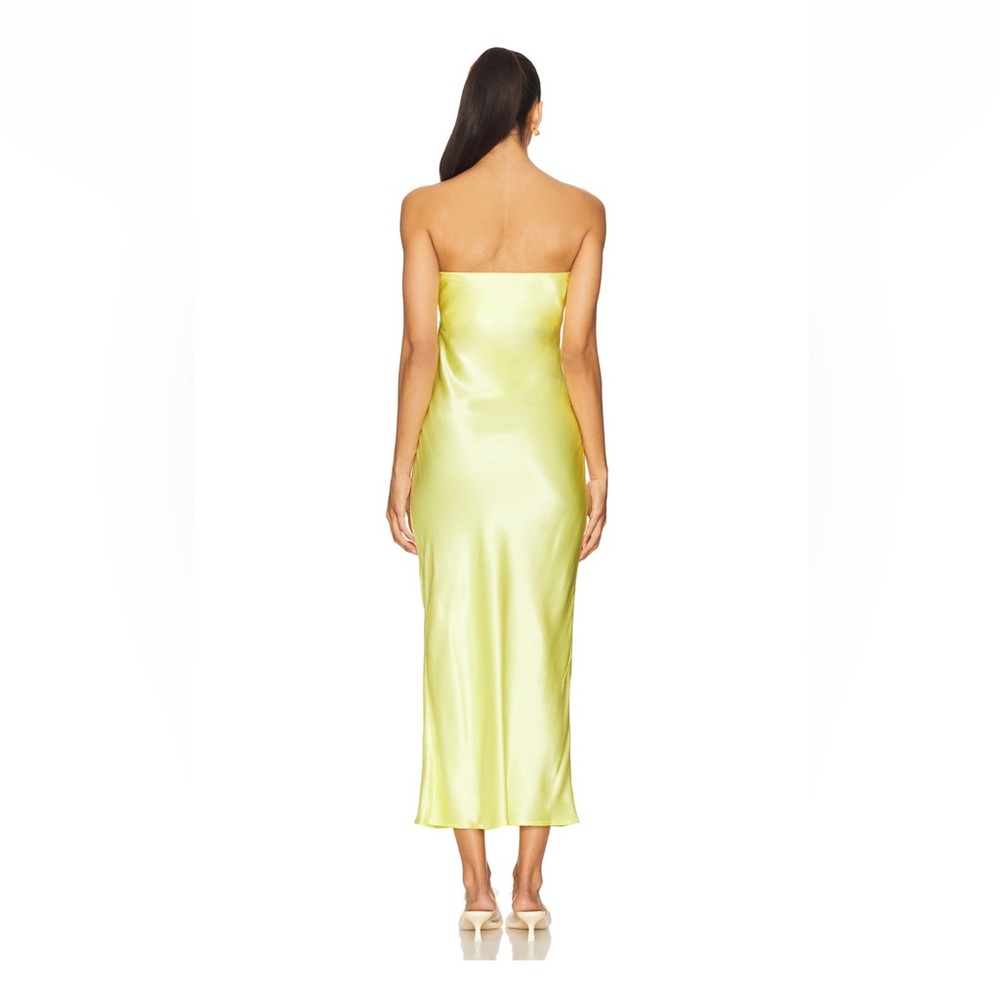 NWT Angel Strapless Midi Dress in Yellow SNDYS x Revolve - Picture 3 of 3